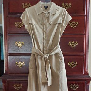 Talbots Khaki Dress with Pockets